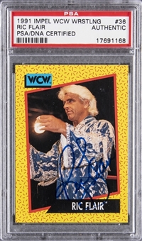 1991 Impel WCW Wrestling #36 Ric Flair - PSA/DNA CERTIFIED AUTHENTIC 
